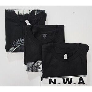 Lot of 3 Mens Graphic Tees Size Large NWA Narcos, Hip Hop & Graphic Shirts New